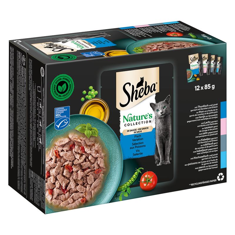 Sparpaket Sheba Nature's Collection in Sauce 144 x 85 g | bitiba