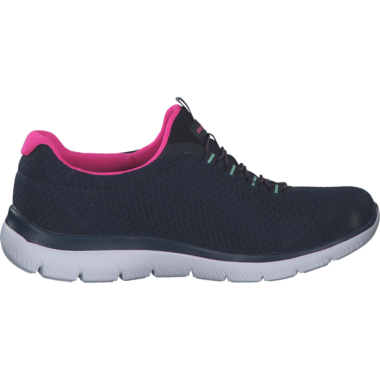 Skechers 12980, Sneakers Low, Damen, blau/pink