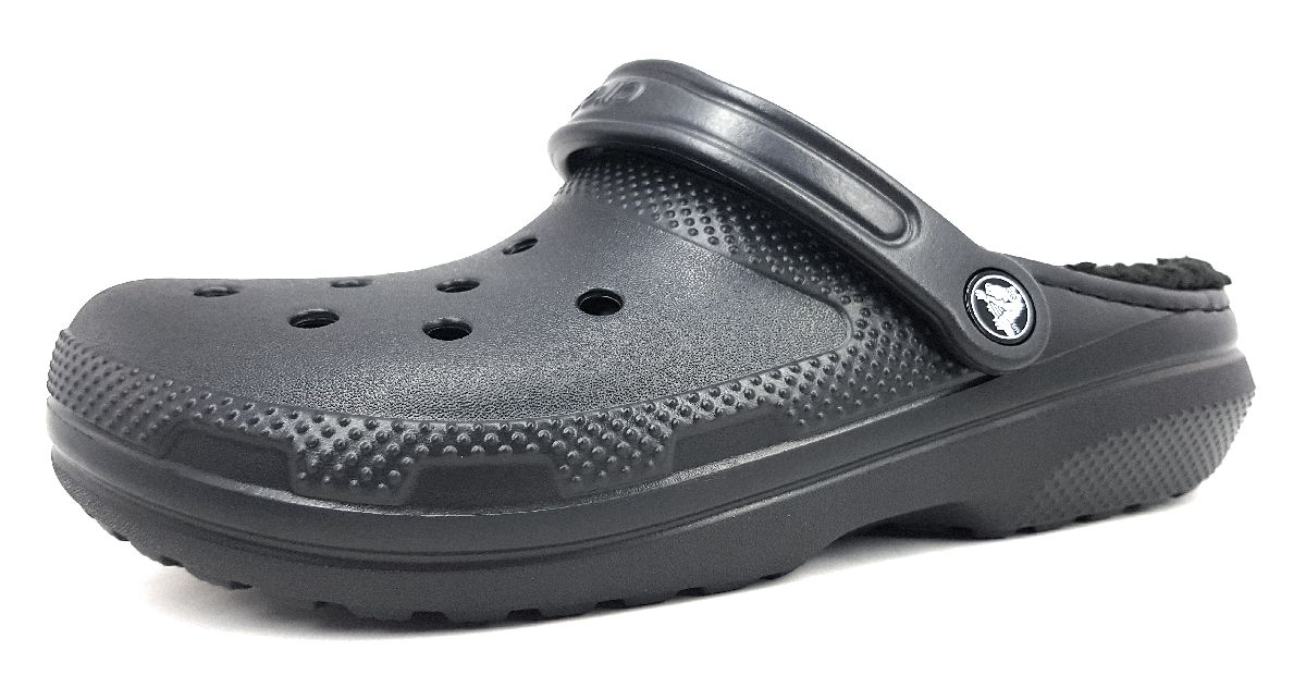 Crocs Classic Fuzz-Lined Clog 203591-060 Schwarz 060 Black/Black