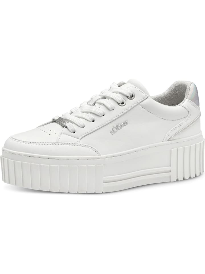 s.Oliver Schnürschuhe in white günstig kaufen