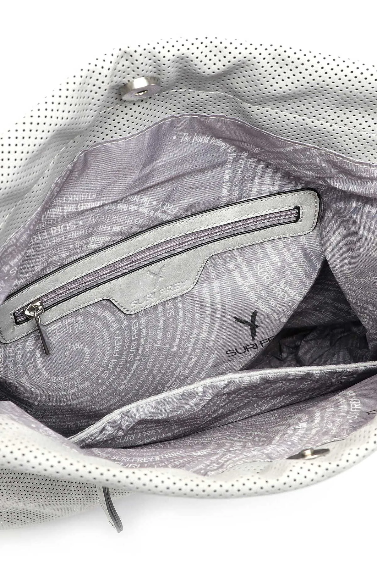 SURI FREY  Rucksack - Grau - Unifarben