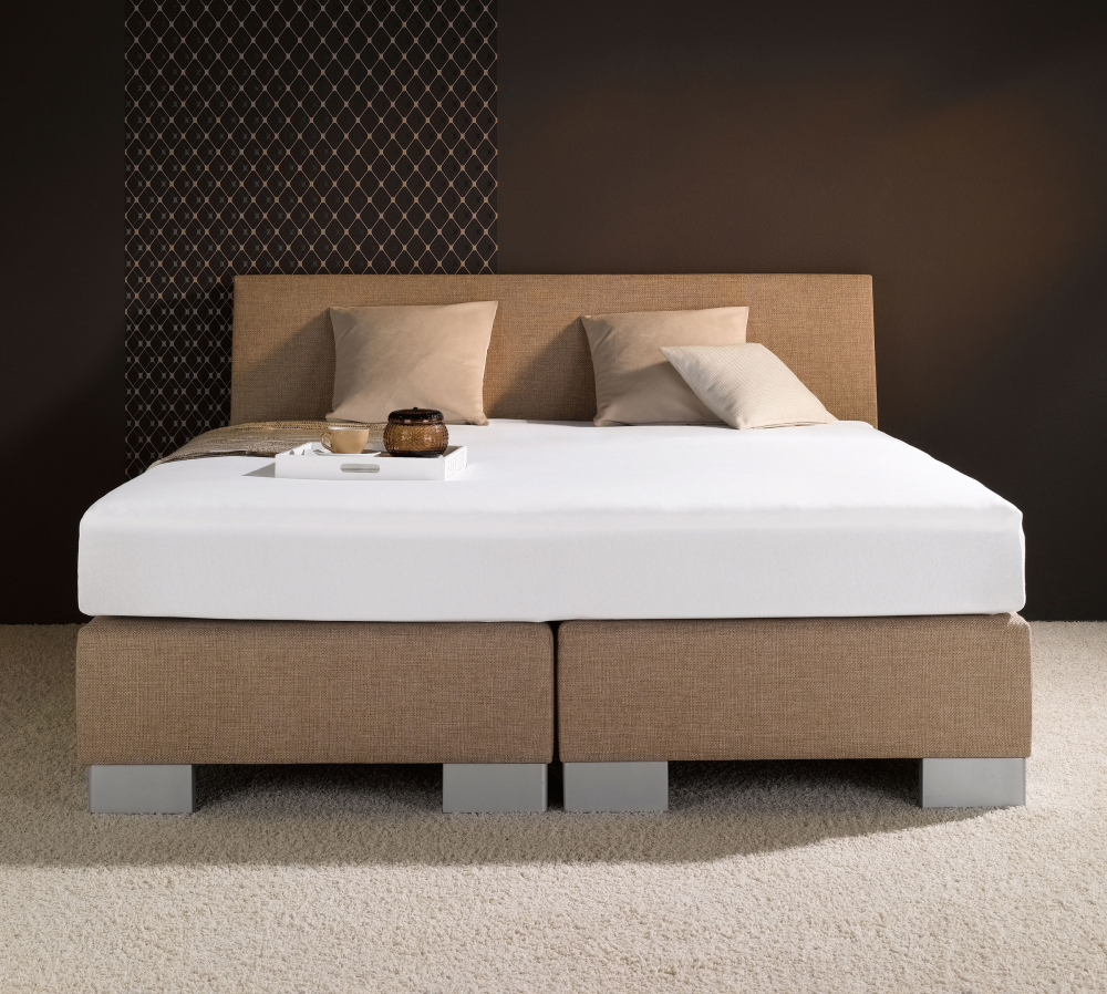 Boxspring-Spannbetttuch weiß