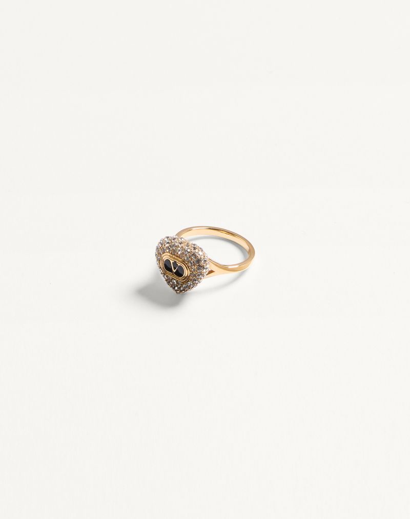 Coeur Royal-ring i metal, emalje og Swarovski®-krystaller