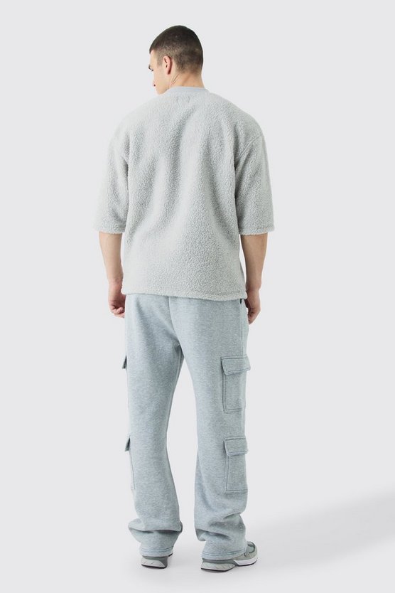 Tall Cargo-Jogginghose mit geradem Bein und Naht
