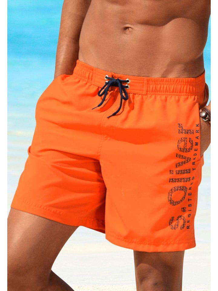 s.Oliver Badeshorts in orange günstig kaufen