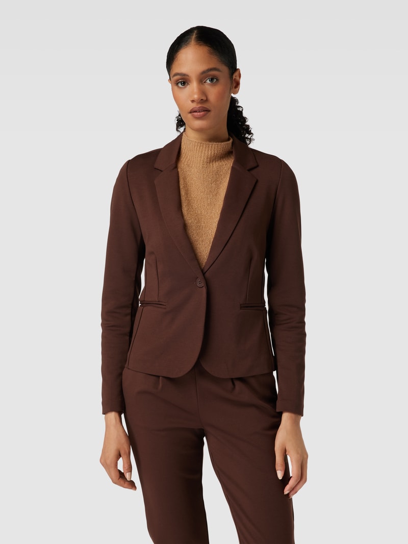 Blazer mit Paspeltaschen Modell 'RIZET' in dunkelbraun