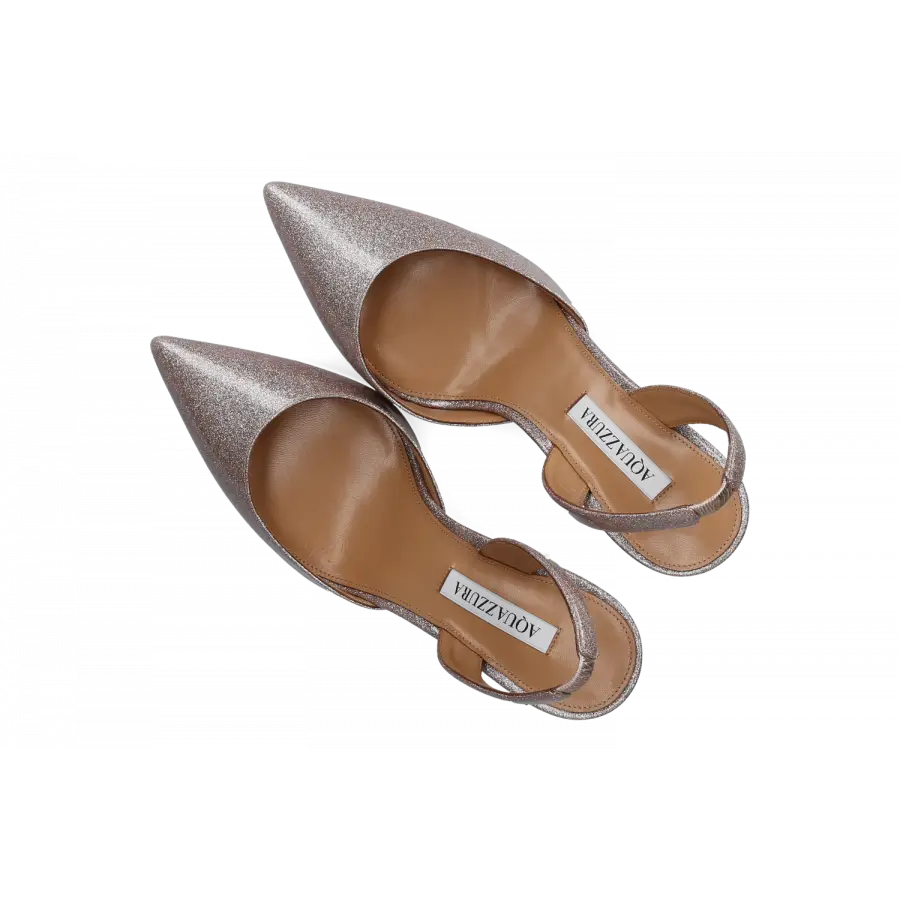 Aquazzura - Pumps GLITTER 90 Glitter - beige