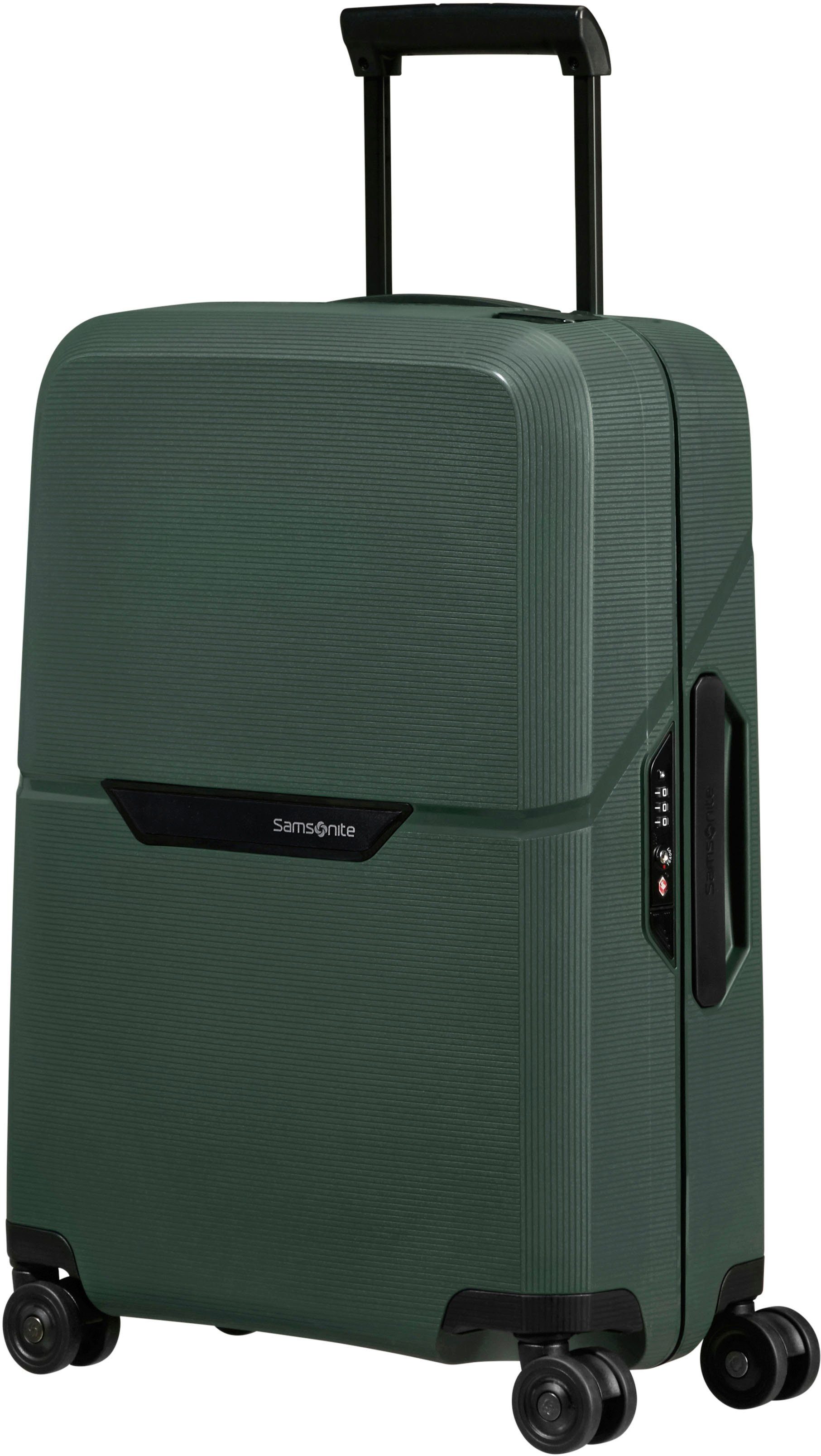 Samsonite Hartschalen-Trolley Magnum Eco forest green, 55 cm, 4 Rollen, aus recyceltem Material; Made in Europe