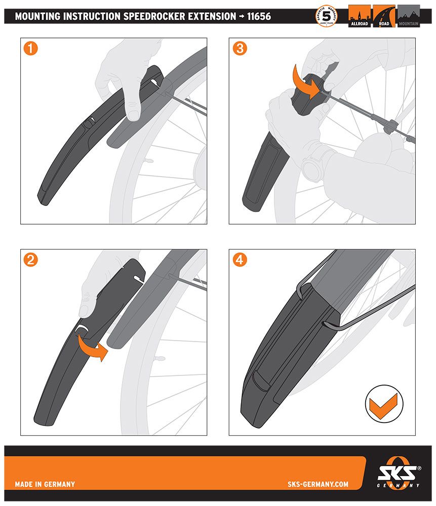 SKS Germany Speedrocker Extension Schutzblechverlängerung kaufen | Bike-Discount