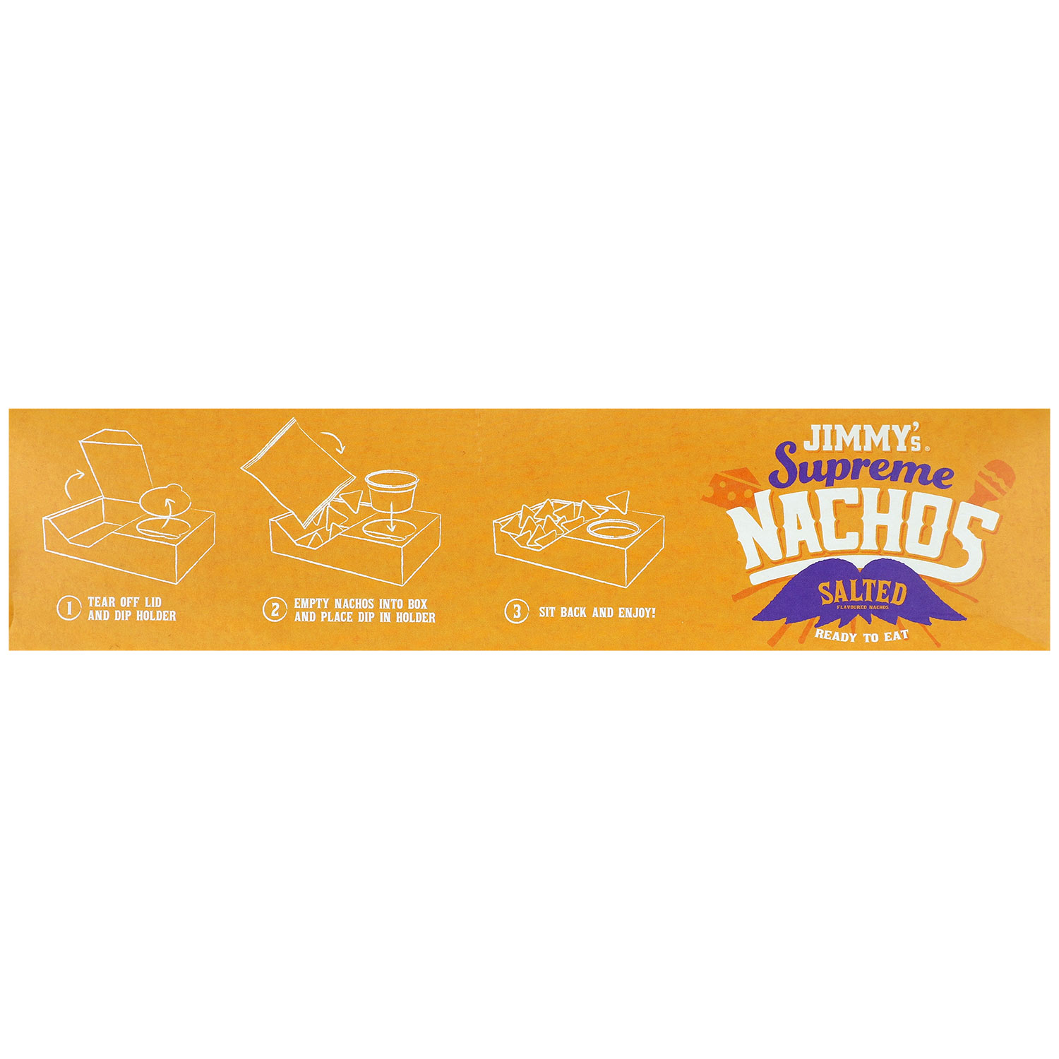 Jimmy's Supreme Nachos To Go Salted with Cheese Sauce Dip 200g