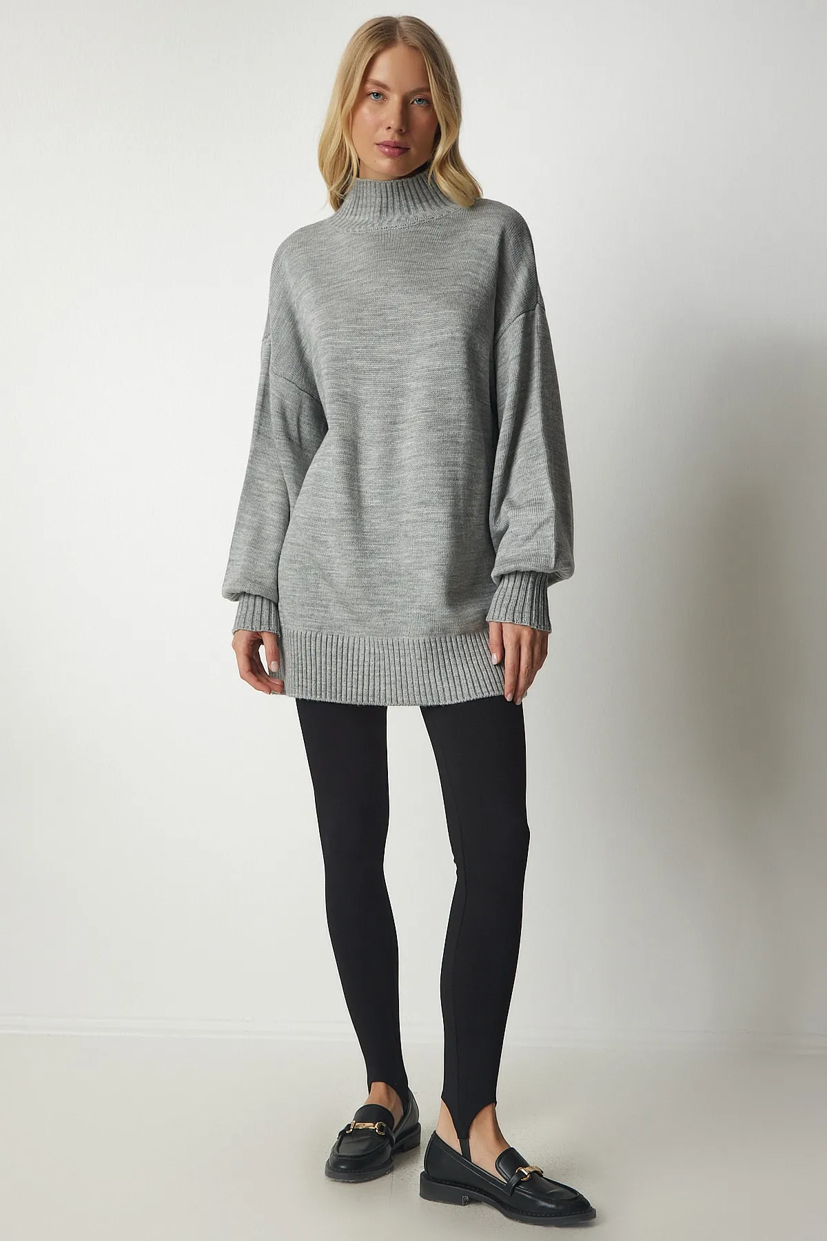 Happiness İstanbul  Pullover - Grau - Oversized