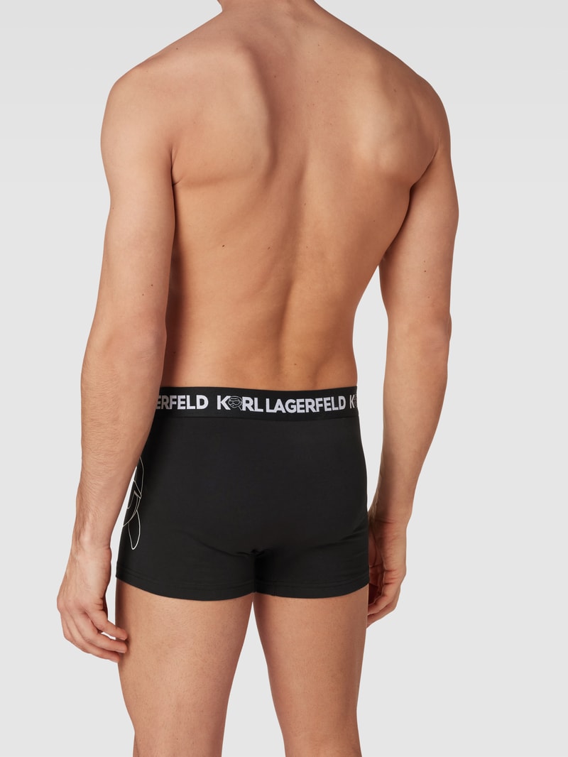 Trunks mit elastischem Bund Modell 'IKONIK' im 2er-Pack in schwarz