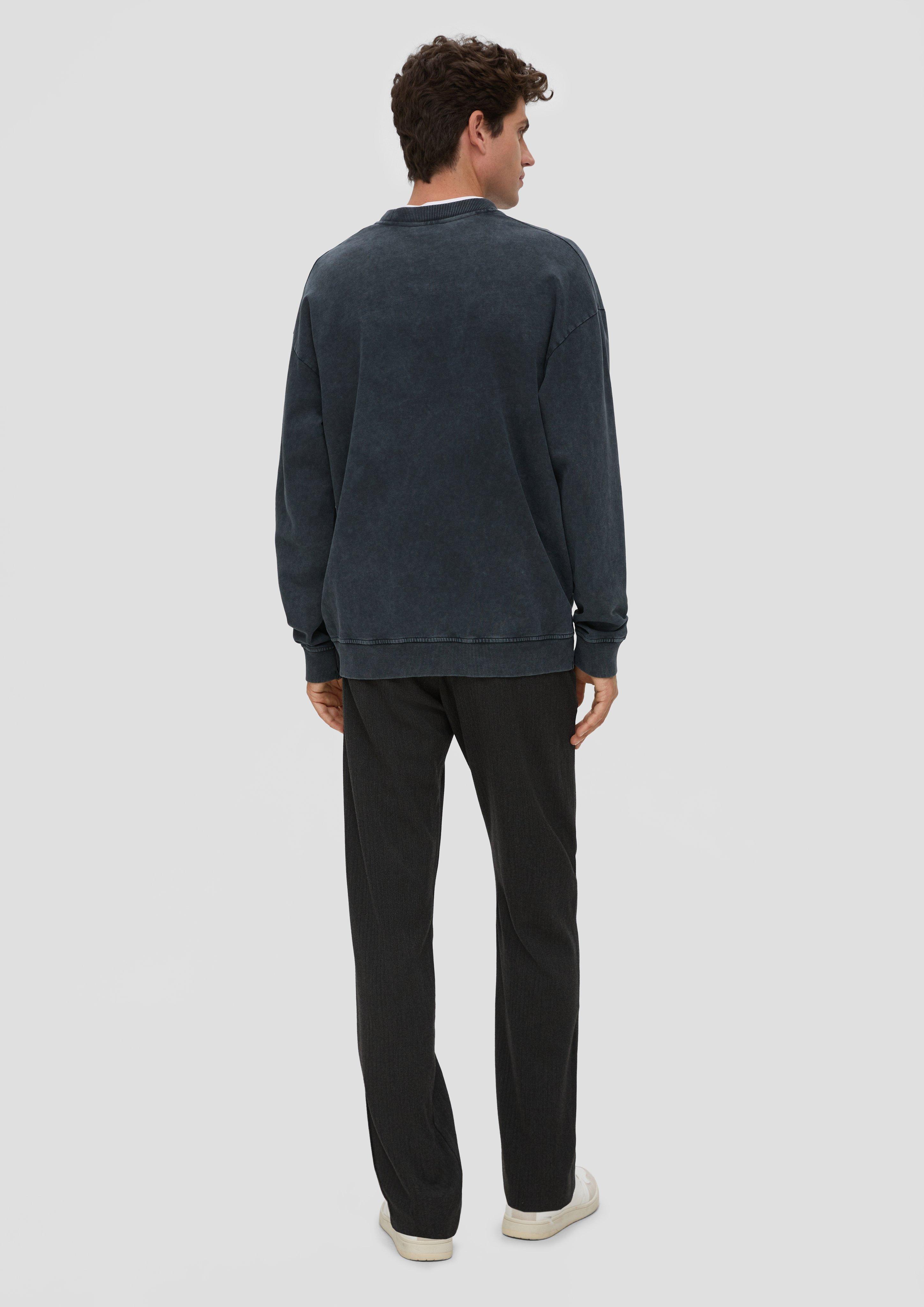 Gewaschenes Sweatshirt mit Grafik-Print  2135758-9635
