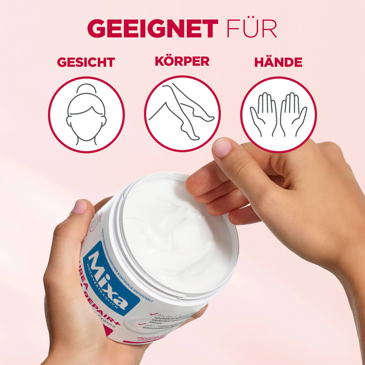 Pflegecreme Urea Cica Repair 10 % Urea & Niacinamide, 400 ml
