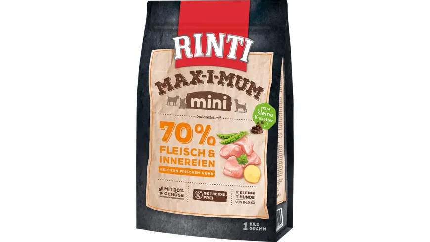 RINTI Hundetrockenfutter MAX-I-MUM Mini Adult Huhn 1 kg
