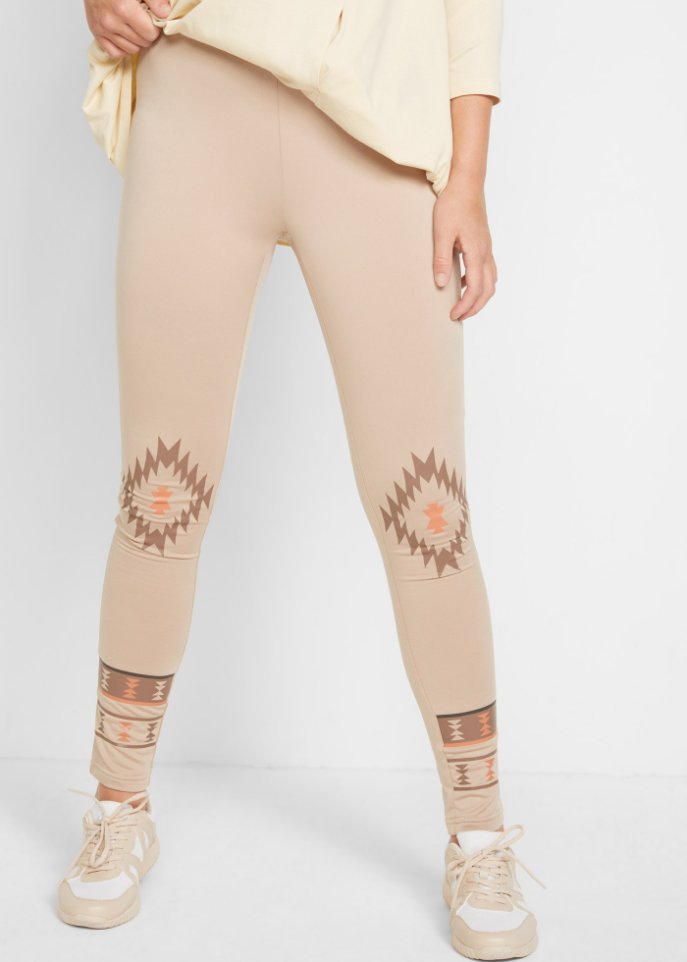 Thermo-Leggings mit Norweger-Muster