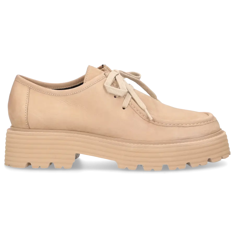 305 SOBE - Schnürer ORLY Nubukleder - beige