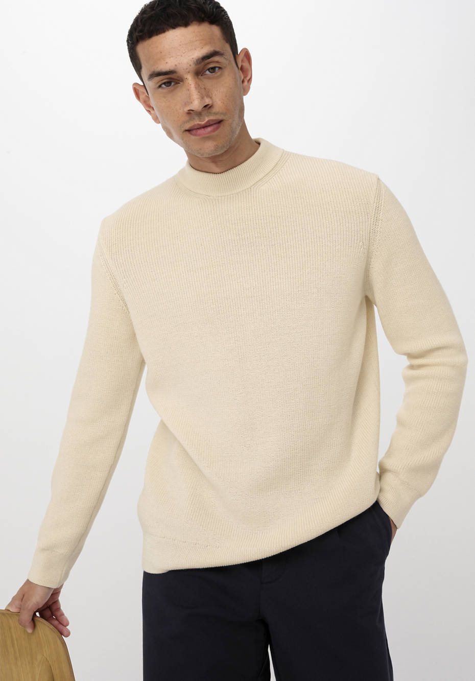 Pullover aus Bio-Merino und Bio-Baumwolle