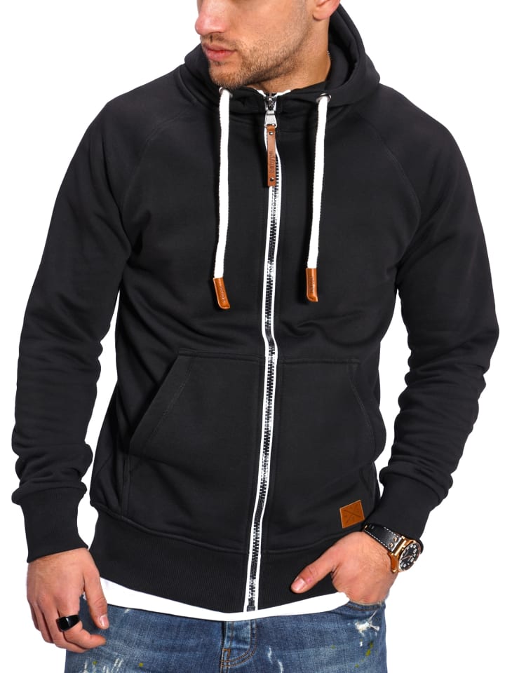 behype Sweatjacke BHTANSER in schwarz günstig kaufen