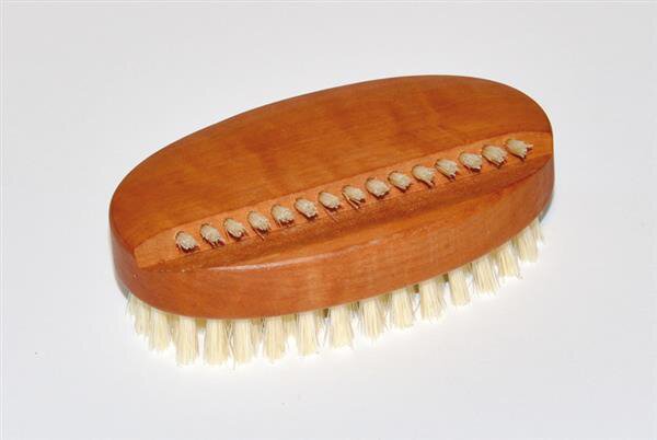 Keller Bürsten Birnbürste oval, Nagelreihe Nagelbürste