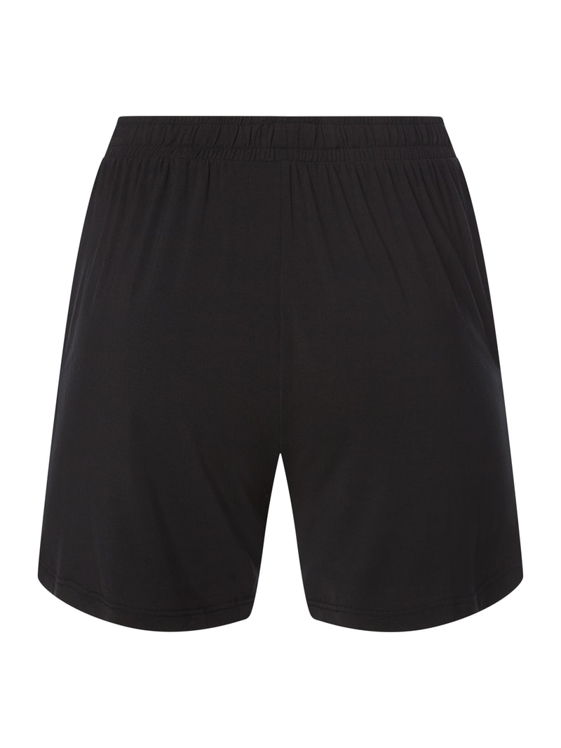 Shorts aus Modalmischung in schwarz