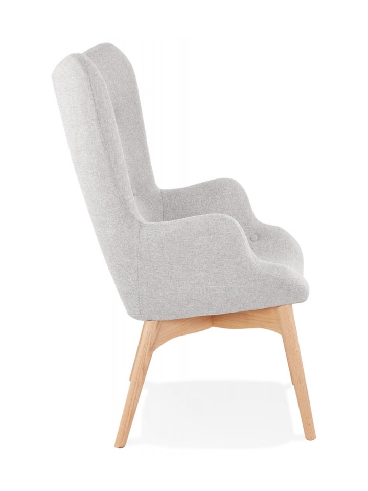 KADIMA DESIGN Lounge Stuhl Textil Flügel Sessel | Vintage Modern Stil günstig kaufen onesize