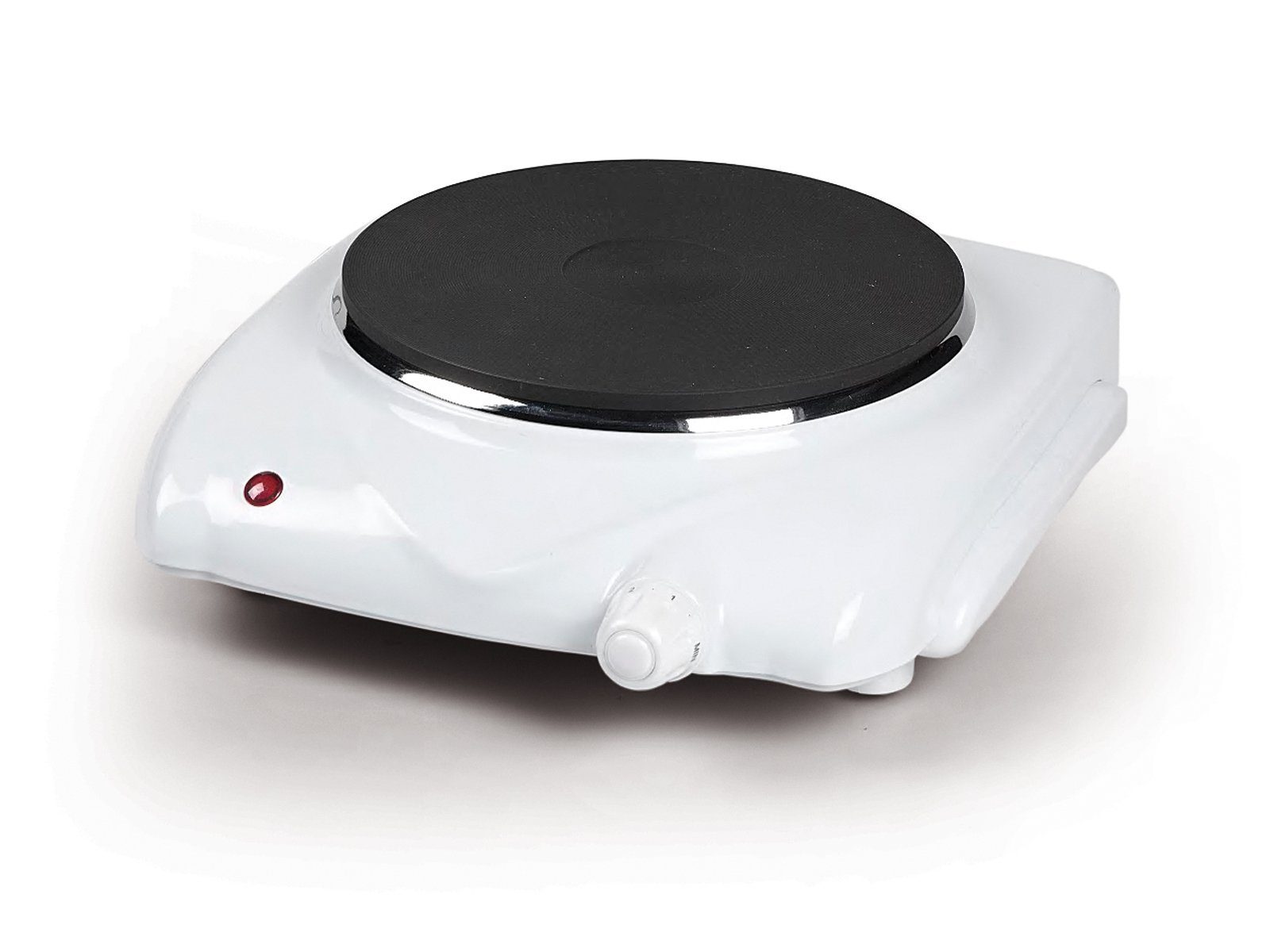 Domo Einzelkochplatte, Mobiles elektrisches 1 Platten autarkes Kochfeld mini Ø18,5cm Camping