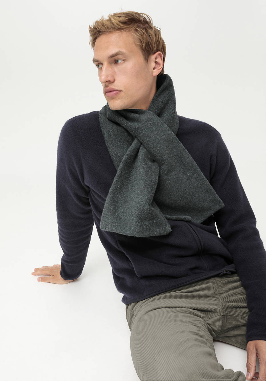 Nature Shell Unisex Schal mit Schurwoll-Wattierung