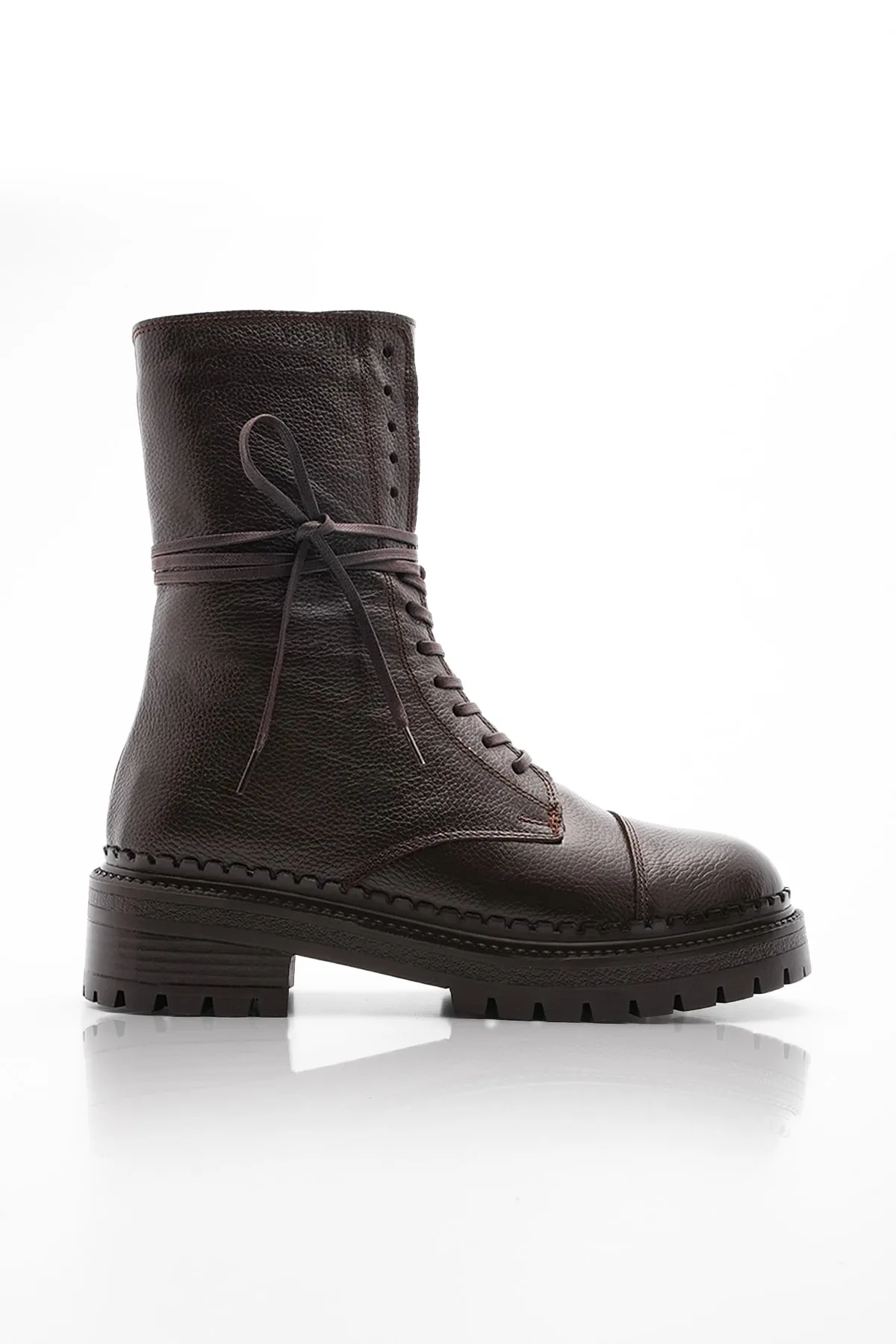 Marjin  Stiefelette - Braun - Flacher Absatz