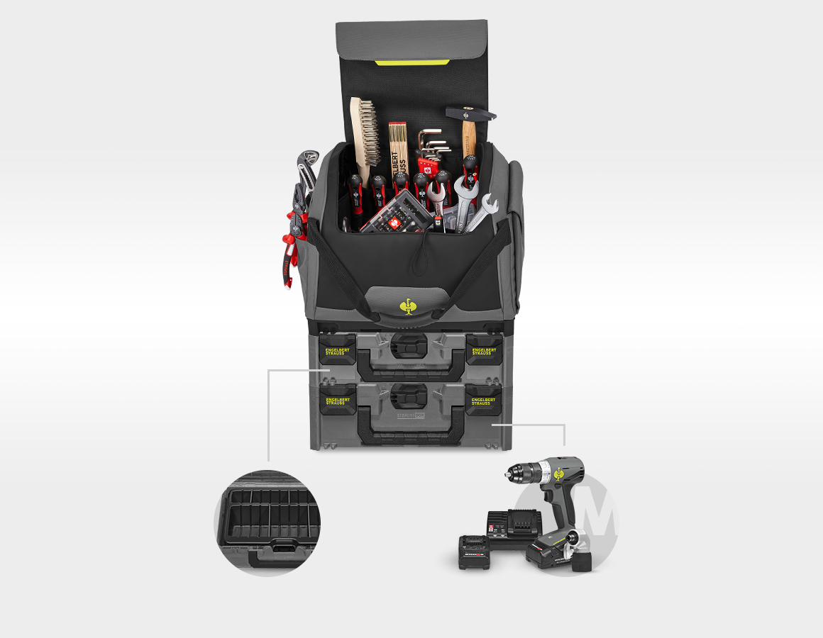 Werkzeug-Set Allround + 18,0V Akku-Multi-Schrauber