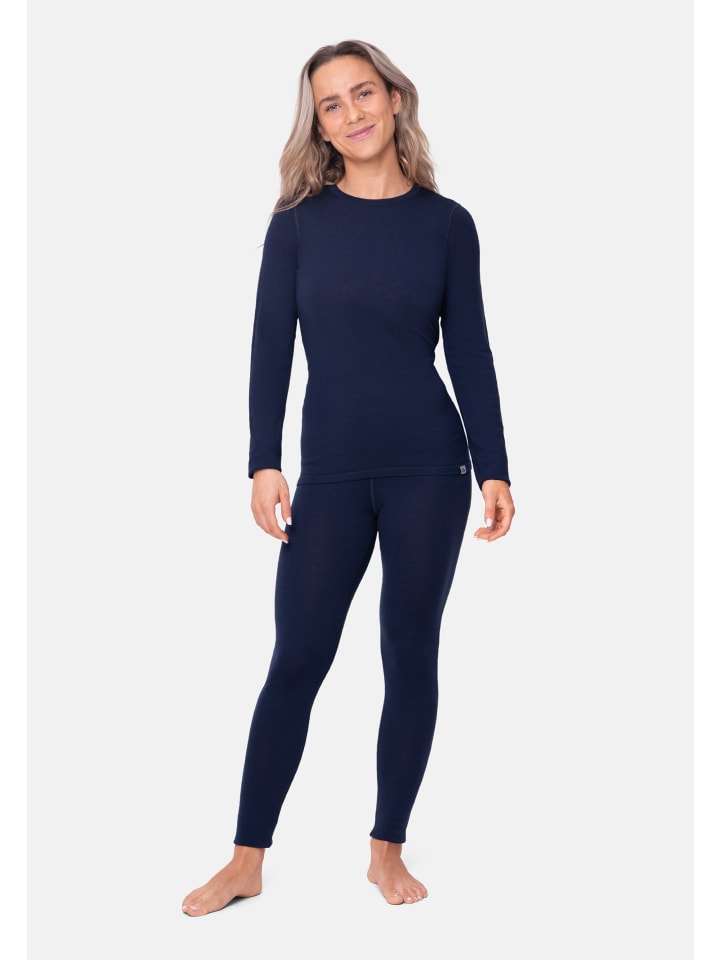 DANISH ENDURANCE Baselayer-Set Merino Baselayer in dark navy günstig kaufen