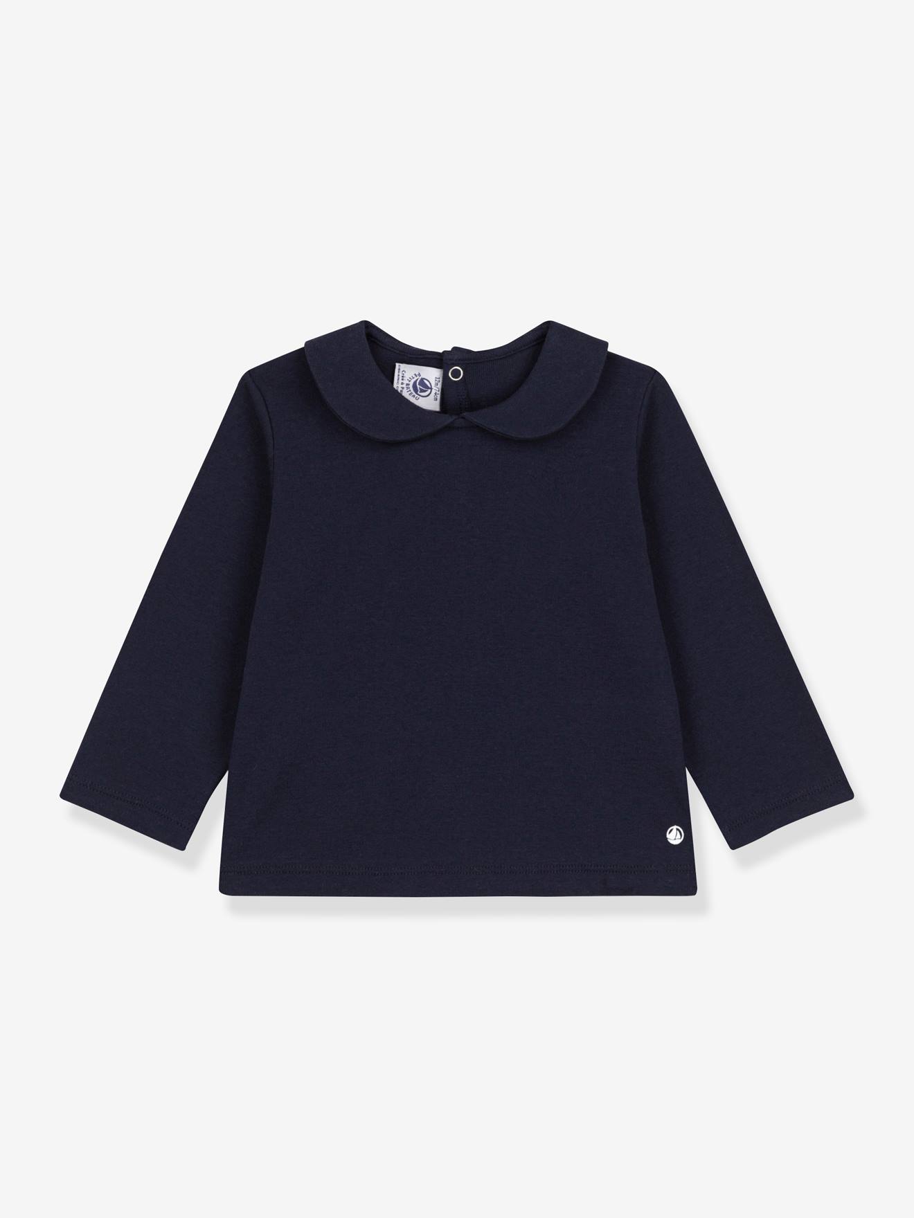 Blouse bébé en coton bio PETIT BATEAU marine