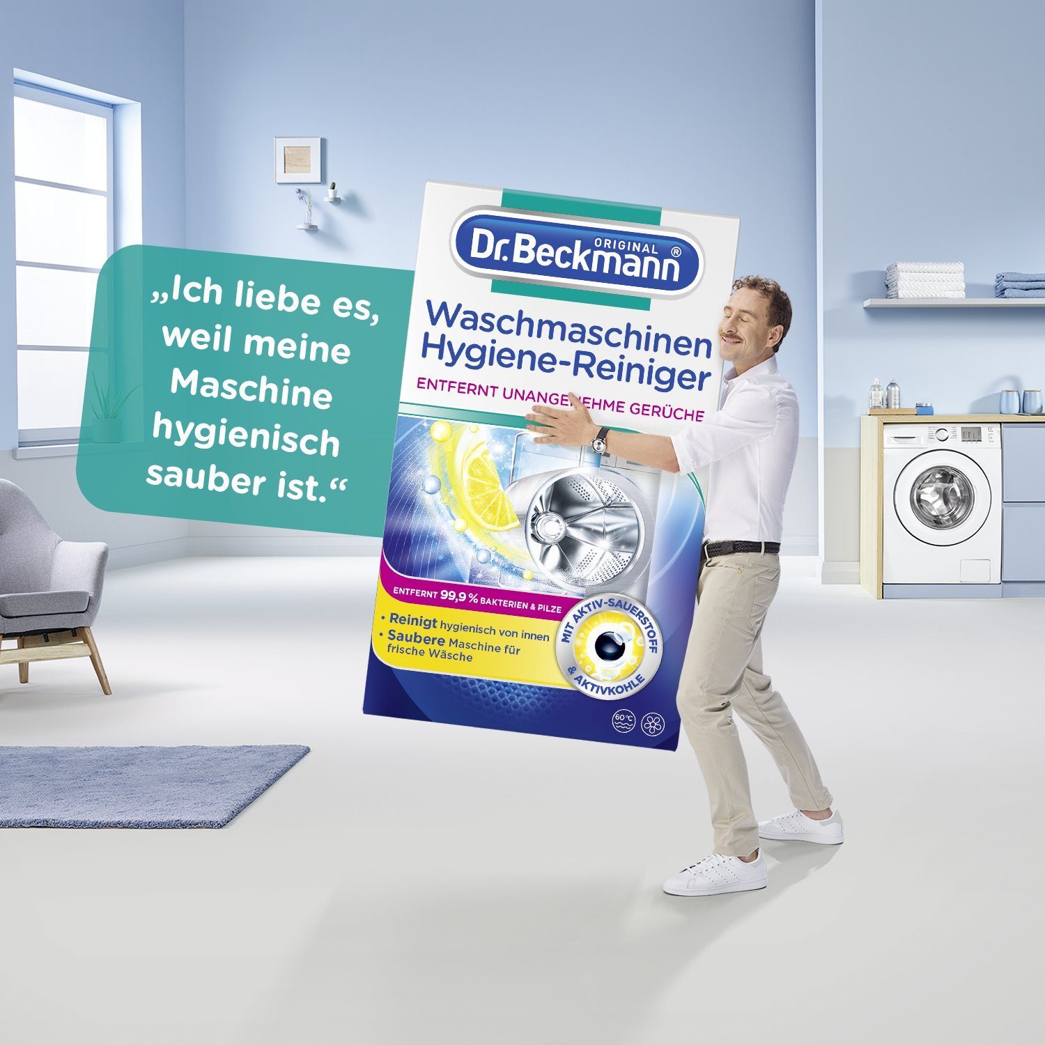 Dr. Beckmann Waschmaschinen Hygiene-Reiniger, Maschinenreiniger, 1x 250 g Waschmaschinenpflege (1-St)