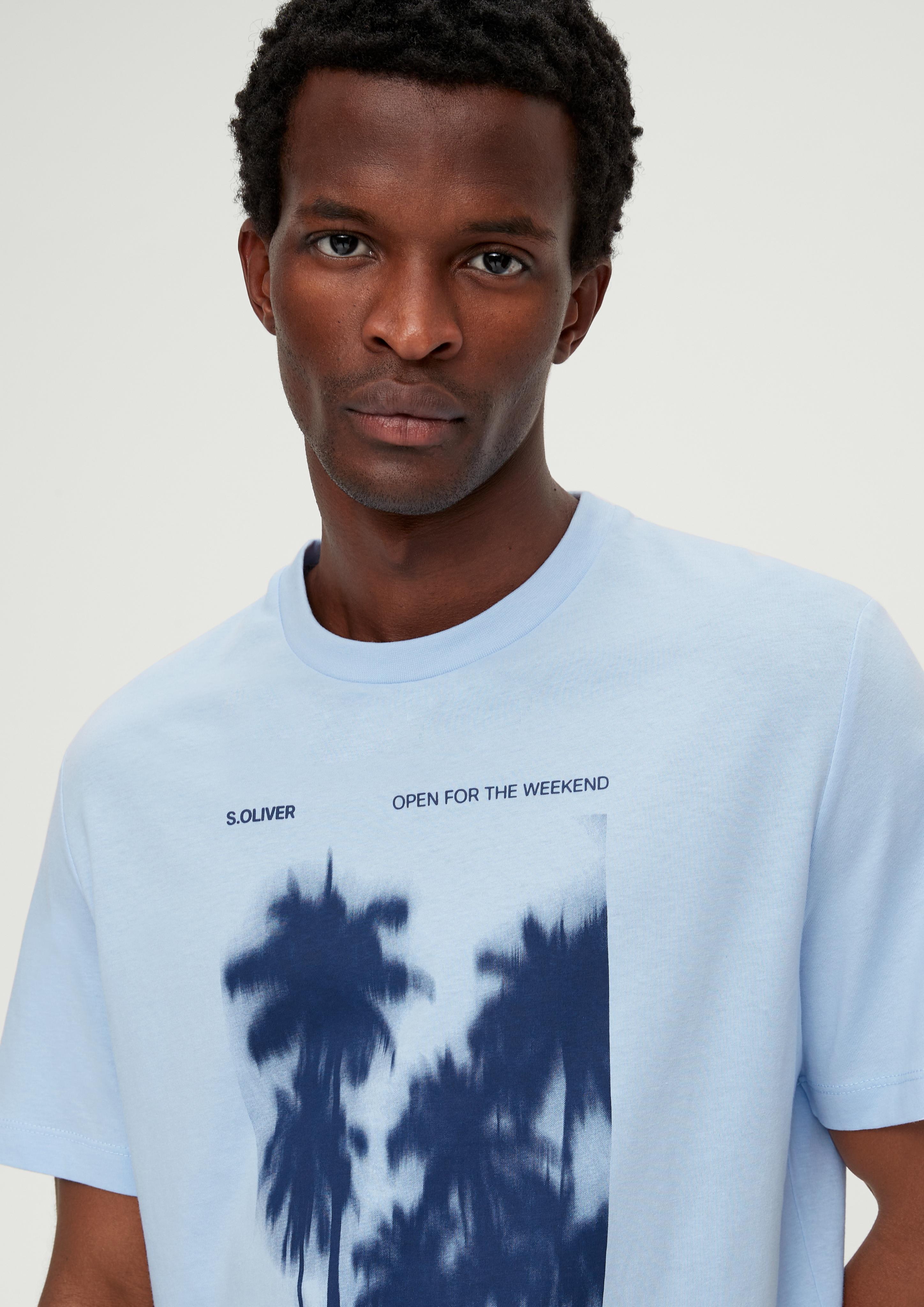 Baumwollshirt mit Frontprint  2131368-50D1