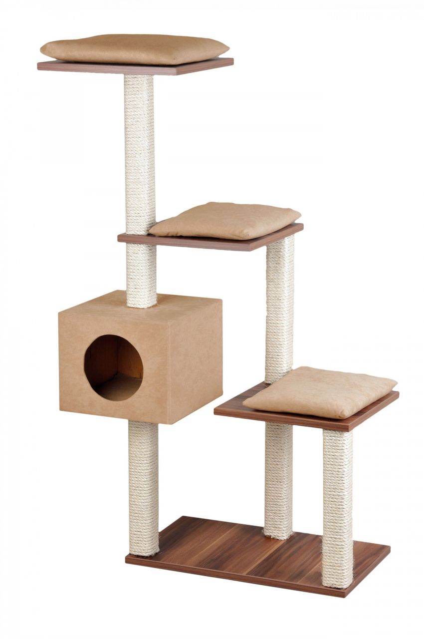Rohrschneider Stufenboy Cosy Walnussdekor-Kissen sand