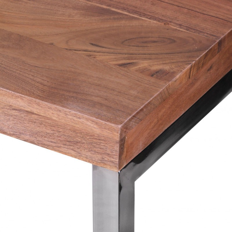 Wohnling Exklusiver Massivholz Konsolentisch 120 x 45 x 76 cm Tisch Akazie Massiv
