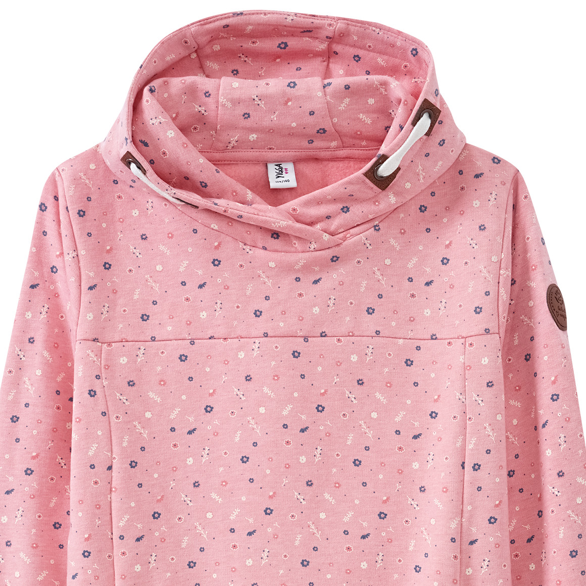 Mädchen Sweatkleid mit Blümchen allover