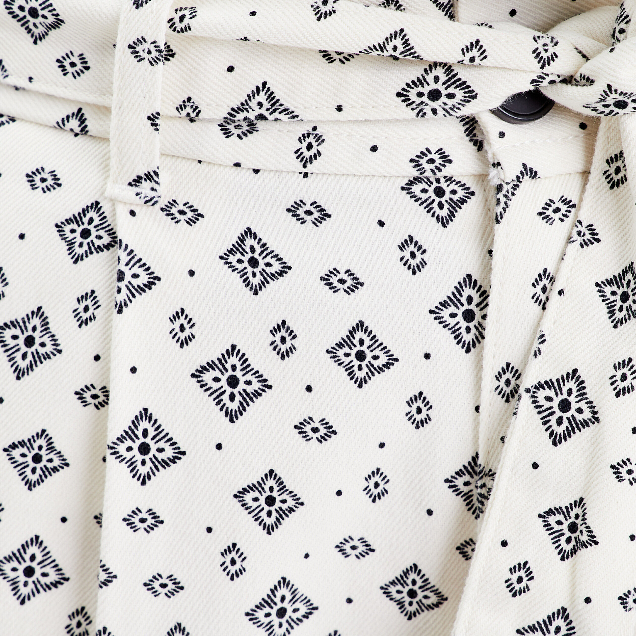 Pantalon paperbag blanc femme | Cache Cache