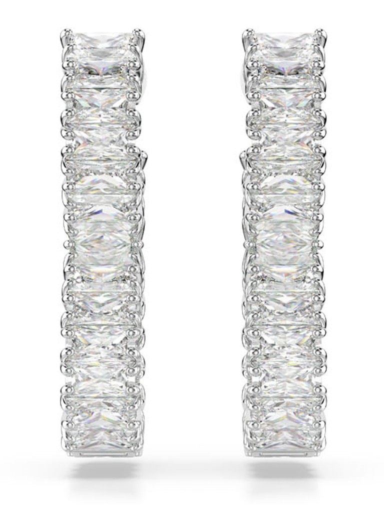 Swarovski Hyperbola stud earrings with crystal