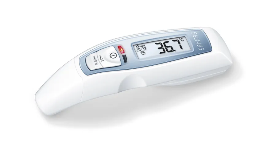 SANITAS Multifunktions-Thermometer SFT 65 weiß, blau