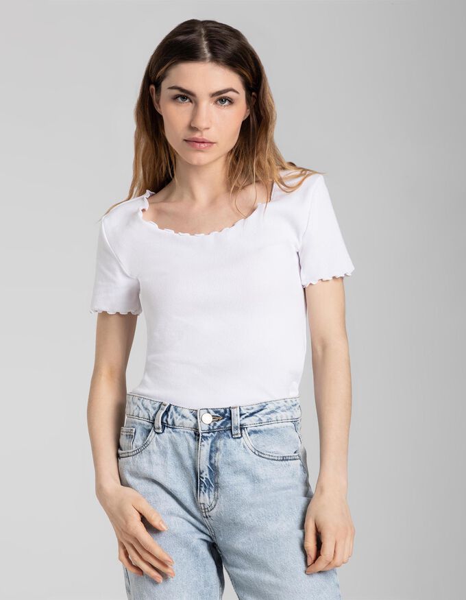 T-Shirt - Muschelsaum