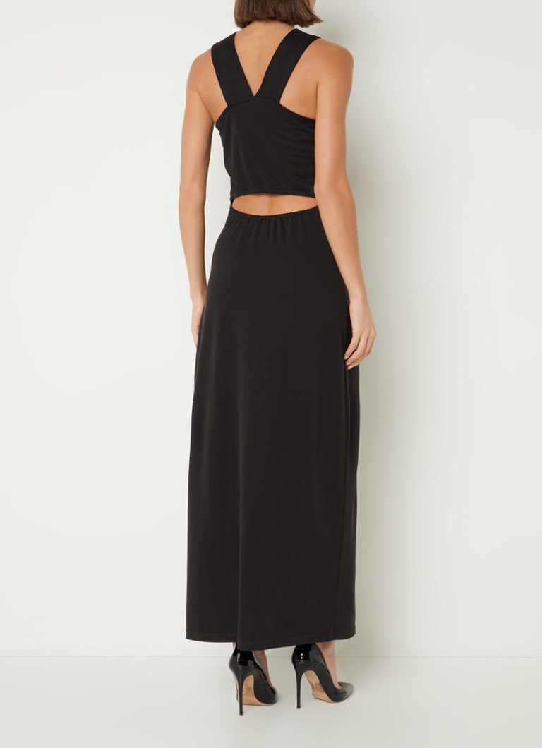 Robe longue dos nu Aaiko Amani avec détails ajourés