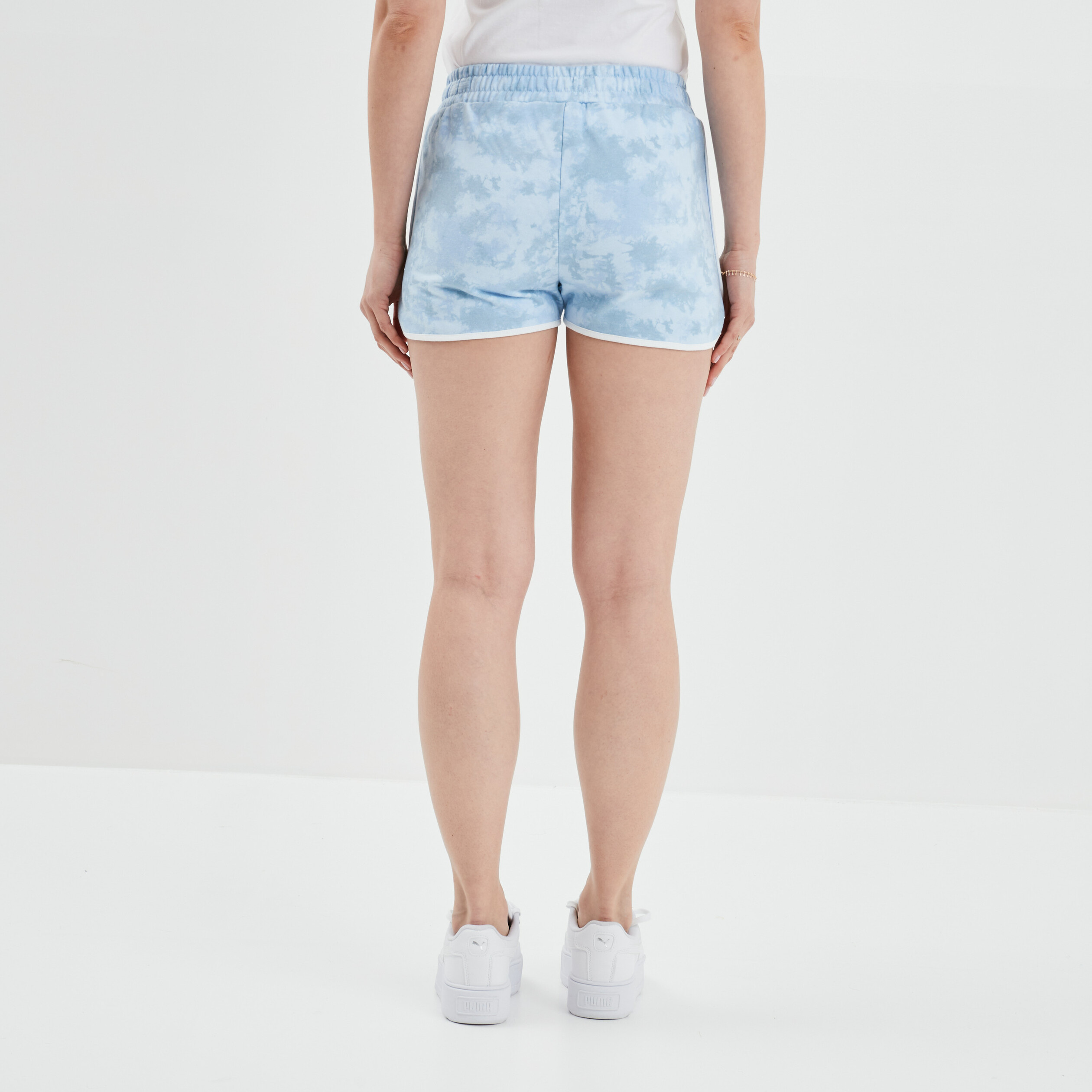 Jogging-Short droit bleu femme | La Halle