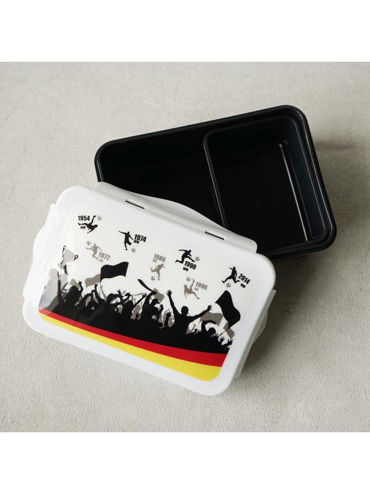 Geda Labels Brotdose Fußball Titel in Schwarz - 1100 ml günstig kaufen onesize