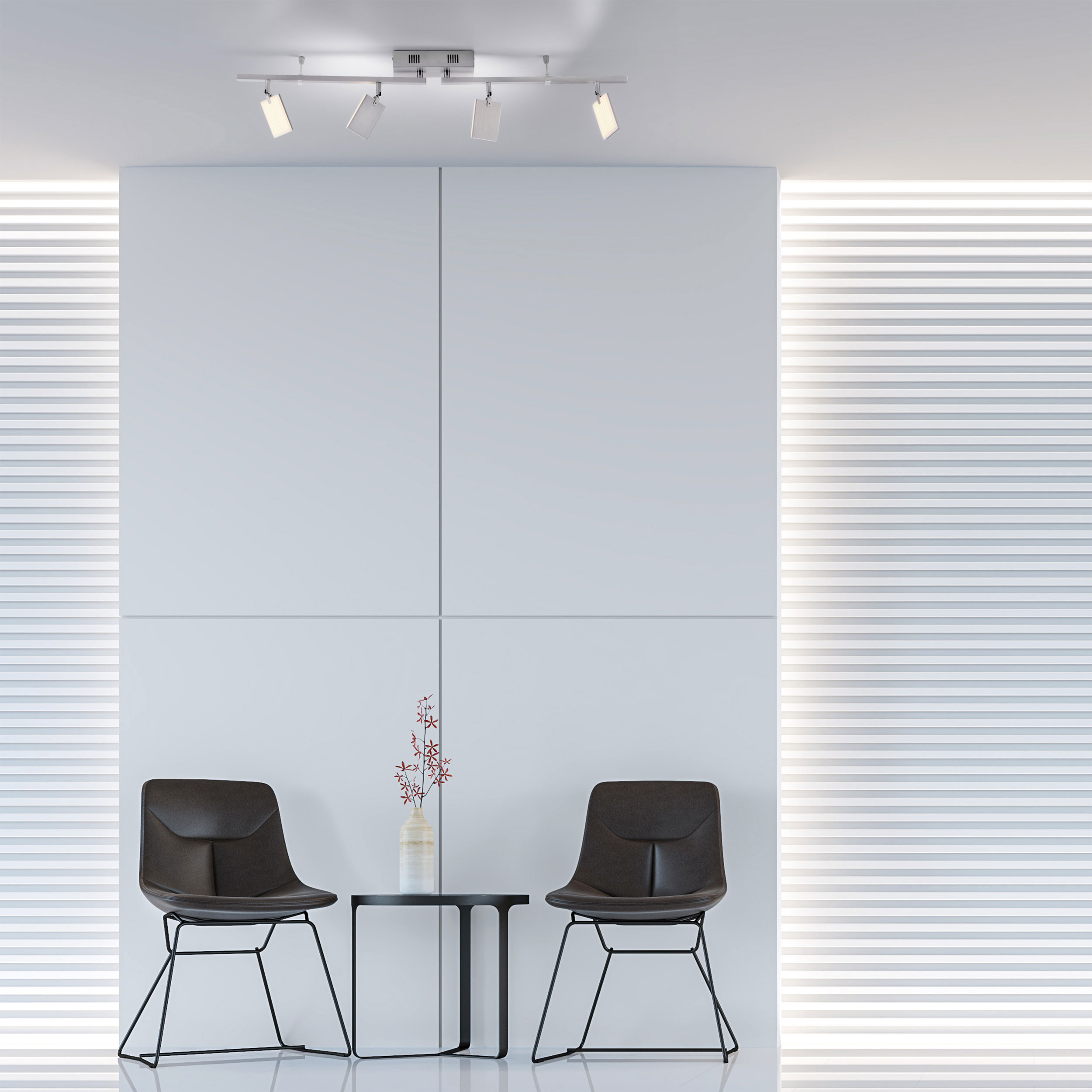 PURELED-Deckenleuchte 4flg