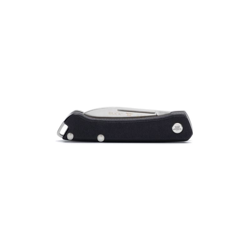 Buck Saunter Drop Black Micarta 250BKS