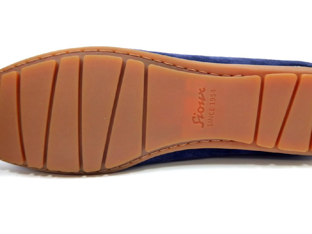 SIOUX Sportliche Slipper blau