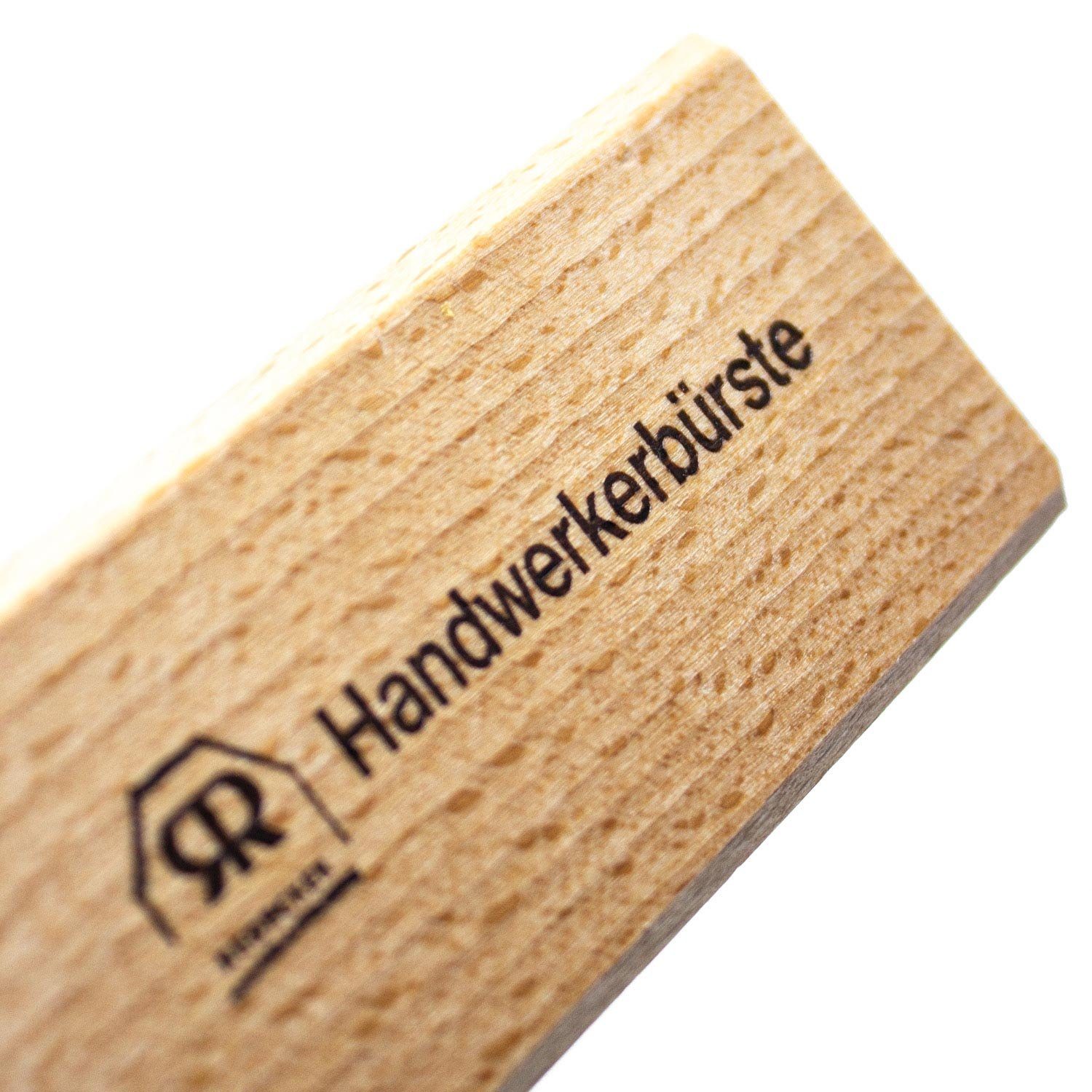 Landshop24 Nagelbürste Handwerkerbürste Waschbürste Handwaschbürste Wildschweinbürste, 1-tlg., Redecker, geöltes Buchenholz helle Wildschweinborste