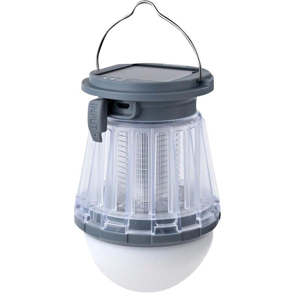 Dörr LED Solar Campinglampe Anti-Moskito (hellgrau)