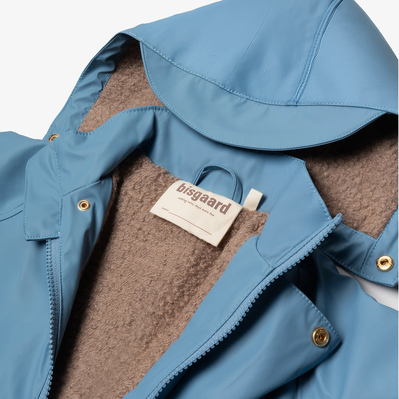 aarhus rain suit wool pigeon blue - Blau
